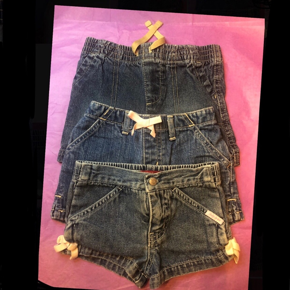 Girls 12m Jean Shorts Bundle - Baby Gap, Guess Baby & Jumping Bean